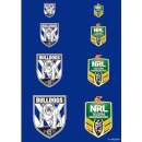 Bulldogs NRL Logo Icing Sheet